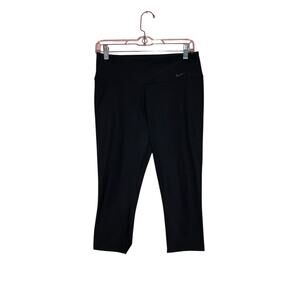 Nike Black Capri Activewear Leggings Size Medium